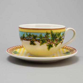 VERSACE, MAT och KAFFESERVIS, 12 delar, porslin. Rosenthal, "Casual".