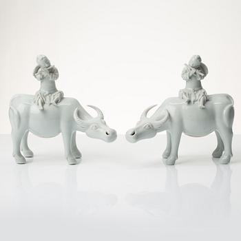 Figuriner, blanc de chine. Kina, 1900-tal.