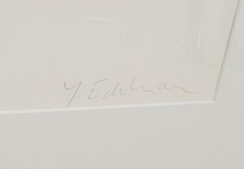 YRJÖ EDELMANN, färglitografi, signerat provtryck.