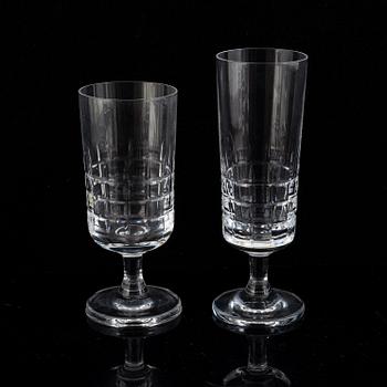 A glass service, 69 pcs, from Kosta, 20th century.