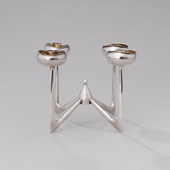 ANNA-GRETA EKER, LJUSSTAKE. 813 silver. Auran kultaseppä Åbo 1965.