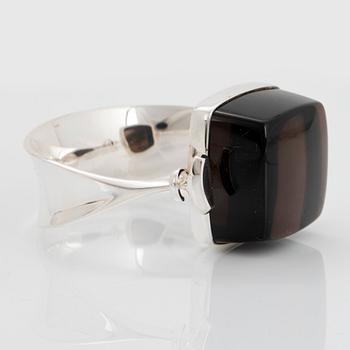 Vivianna Torun Bülow-Hübe, a sterling and qvartz bangle, Georg Jensen, Denmark, design nr 203B.