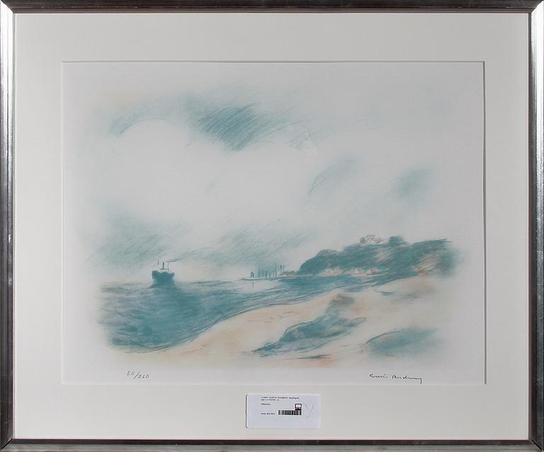 GUSTAV RUDBERG, färglitografi, sign o nr 60/260.