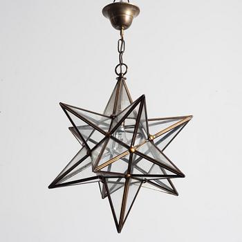 A 20th century pendant lamp.