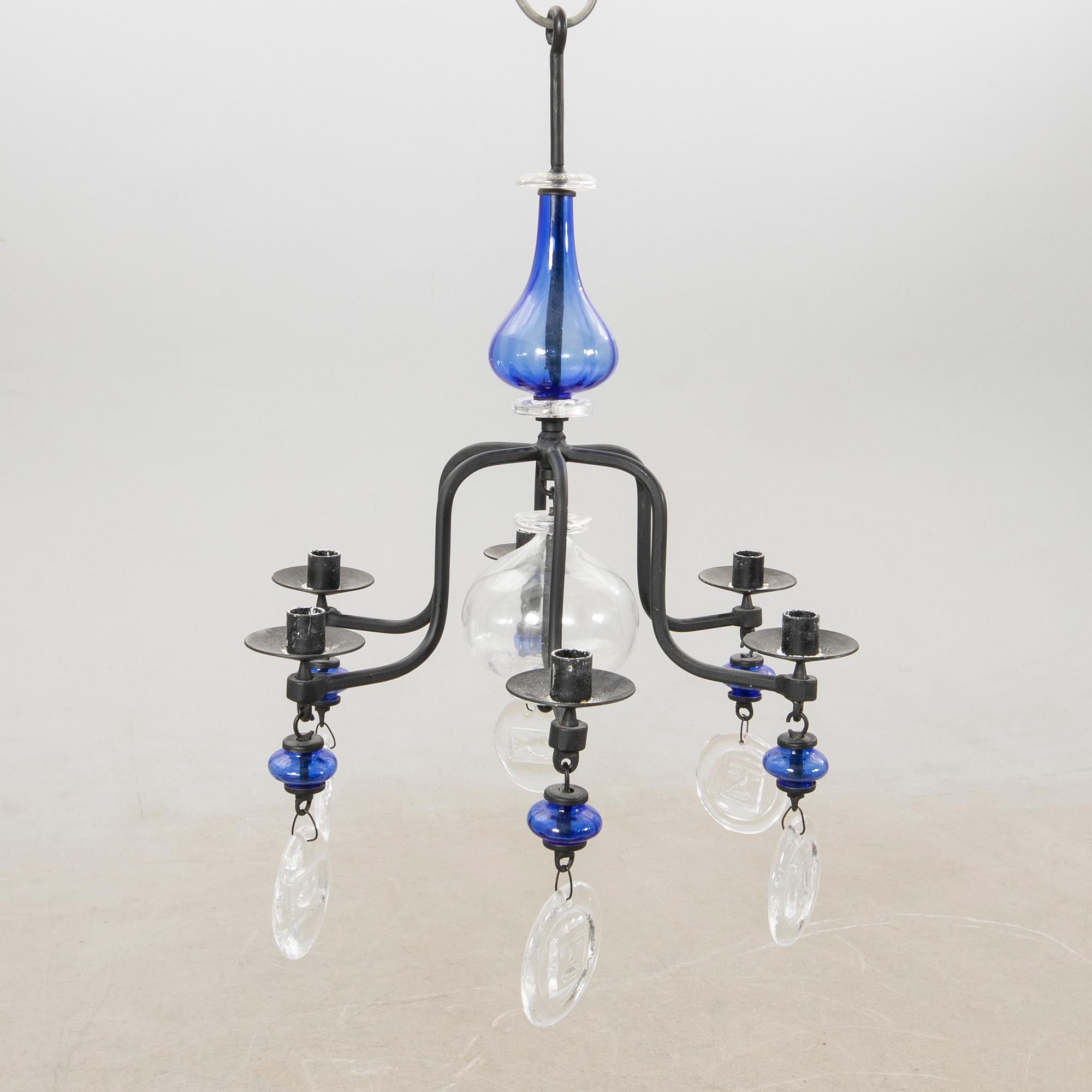 Erik Höglund, chandelier Boda Smide, later part of the 20th century.