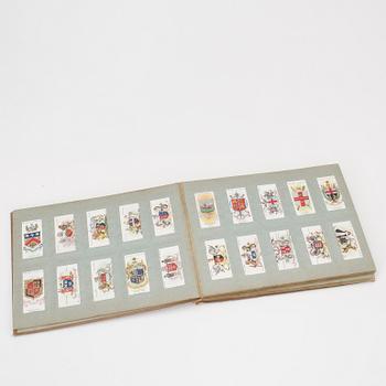 SAMLARKORT, ca 200st, album med cigarettkort, "Will's Cigarett Card Album", Storbritannien, 1900-talets början.