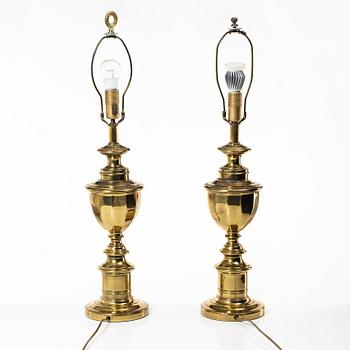 Table lamps, a pair, second half of the 20th century.
