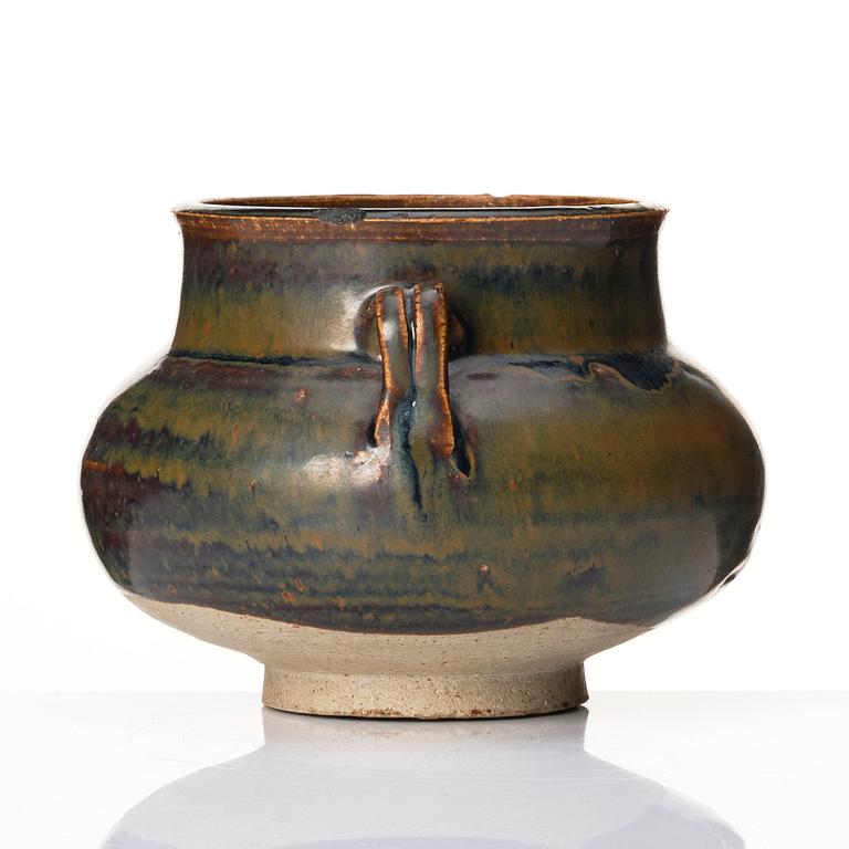 A black and brown glazed stoneware jar, Northern Song dynasty.