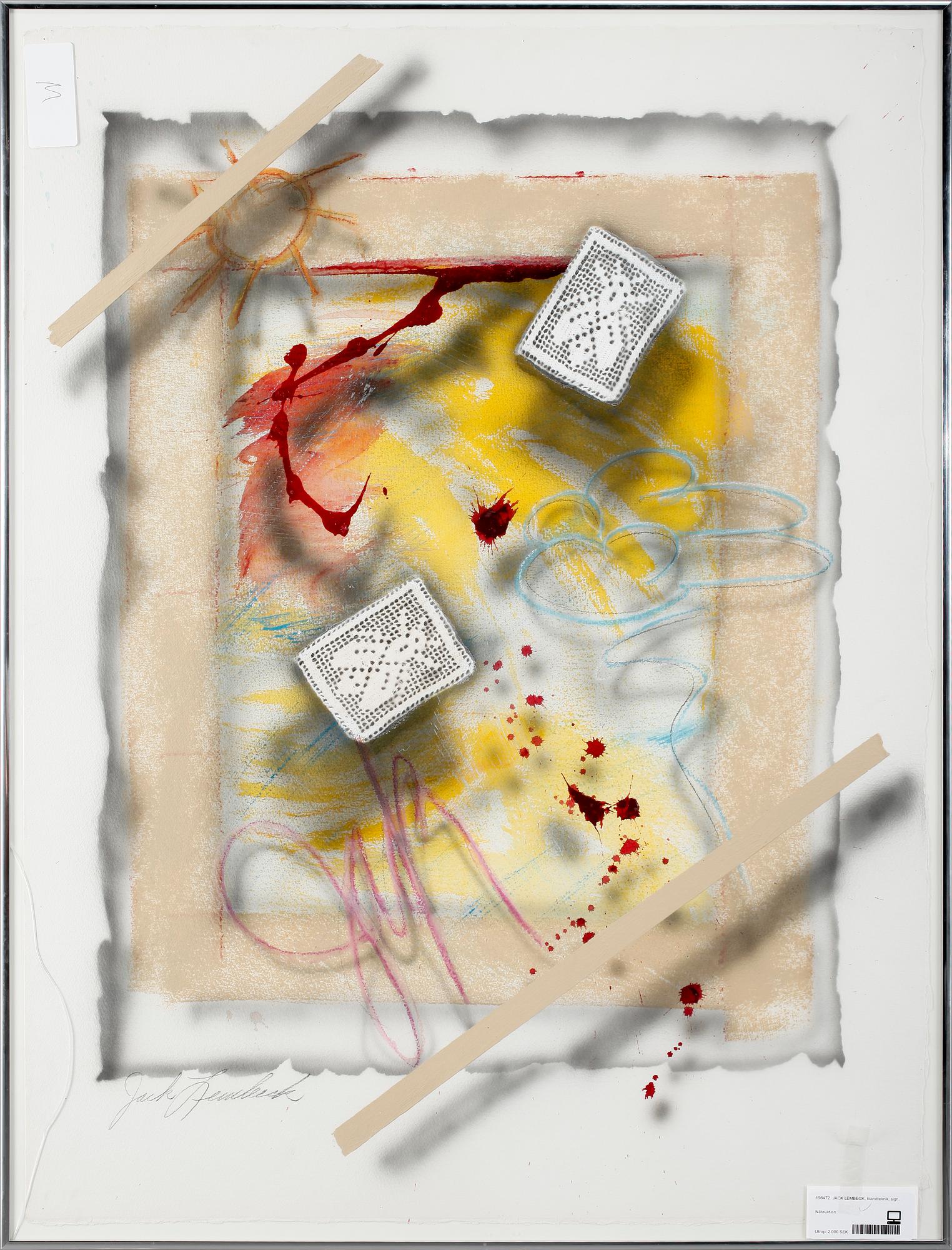 JACK LEMBECK, blandteknik, sign.