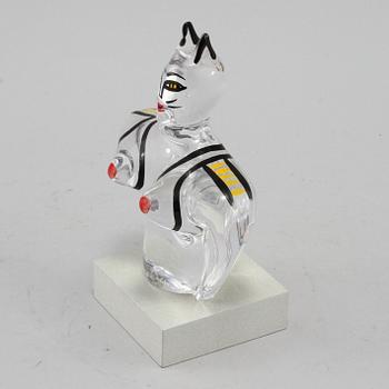 SKULPTUR, glas, Ulrica Hydman Vallien, signerad.