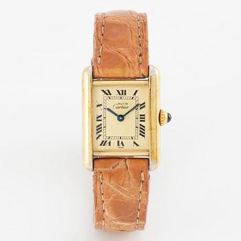 must de Cartier, Tank, wristwatch, 20.5 x 20 (28) mm.