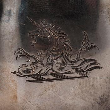 MJÖLKKANNA, silver, England, London 1740. Vikt 346 g.