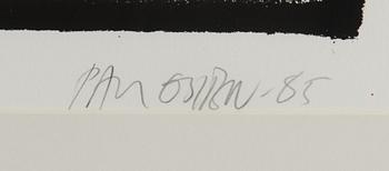 Paul Osipow, litografia, signeerattu ja päivätty -86, numeroitu 32/75.