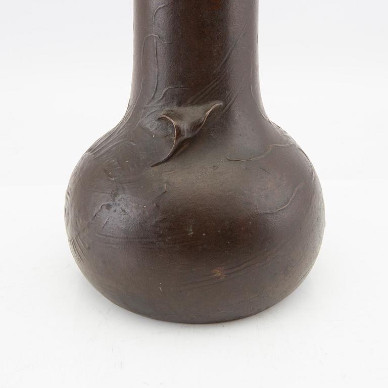 Hugo Elmqvist, bronze vase signed.