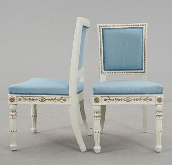 STOLAR, 6 st, sengustaviansk stil, 1900-tal.