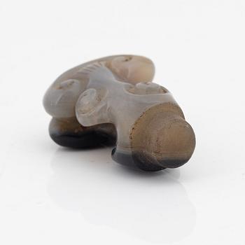 A sculptured object in the shape of lingzhi fungus, Qing dynasty.