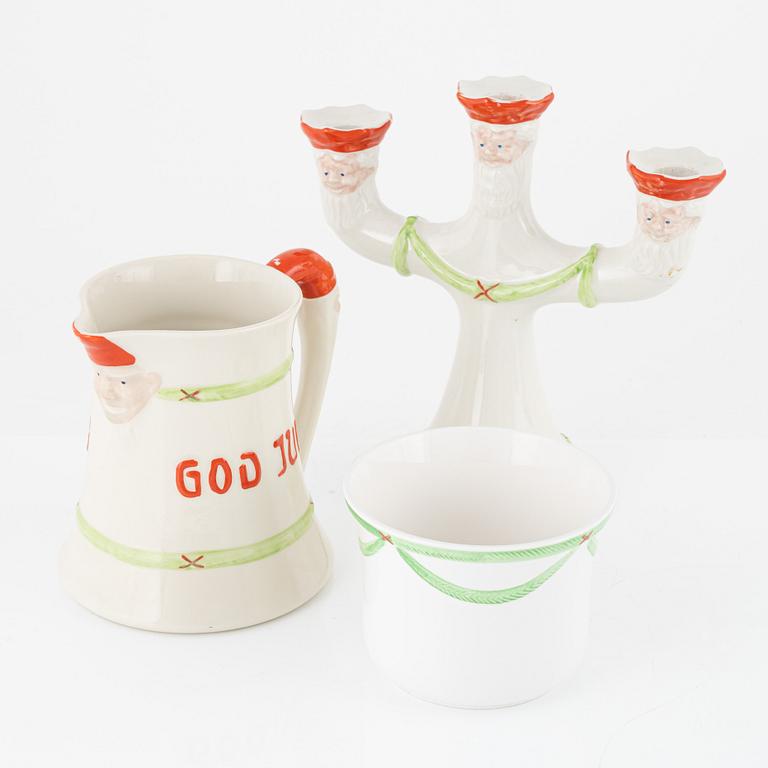 A Christmas Dinner Porcelaine Service, "God Jul", Gustavsberg. (51 pieces).