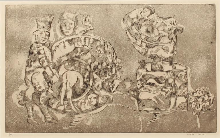 ENDRE NEMES, litografi, signerad och numrerad 2/50.