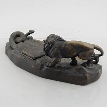 Otto Schmidt-Hofer, a bronze writing stand, signed.