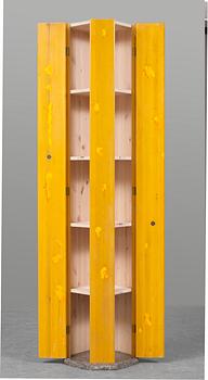 A Rolf Hanson yellow painted cabinet, "Pelare" (pillar), Källemo, Sweden, 2000.