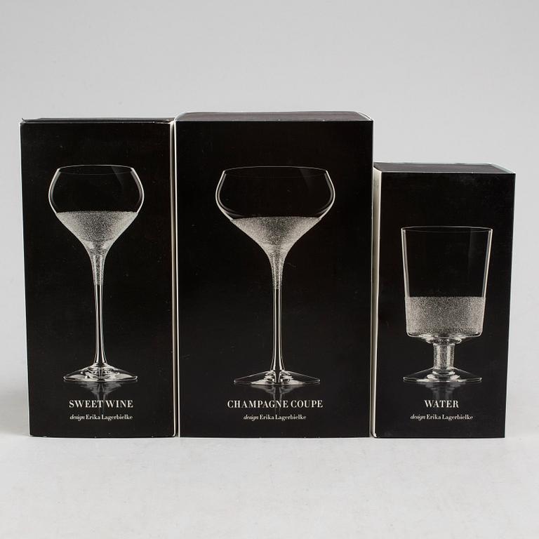 ERIKA LAGERBIELKE, 24 pcs of 'Divine' wine, champagne and water/beer glasses.