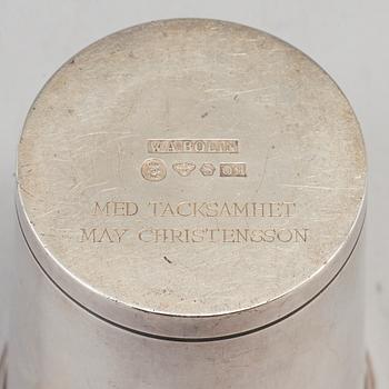 A Swedish 20th century silver vase/beaker, mark of WA Bolin, Stockholm 1964.