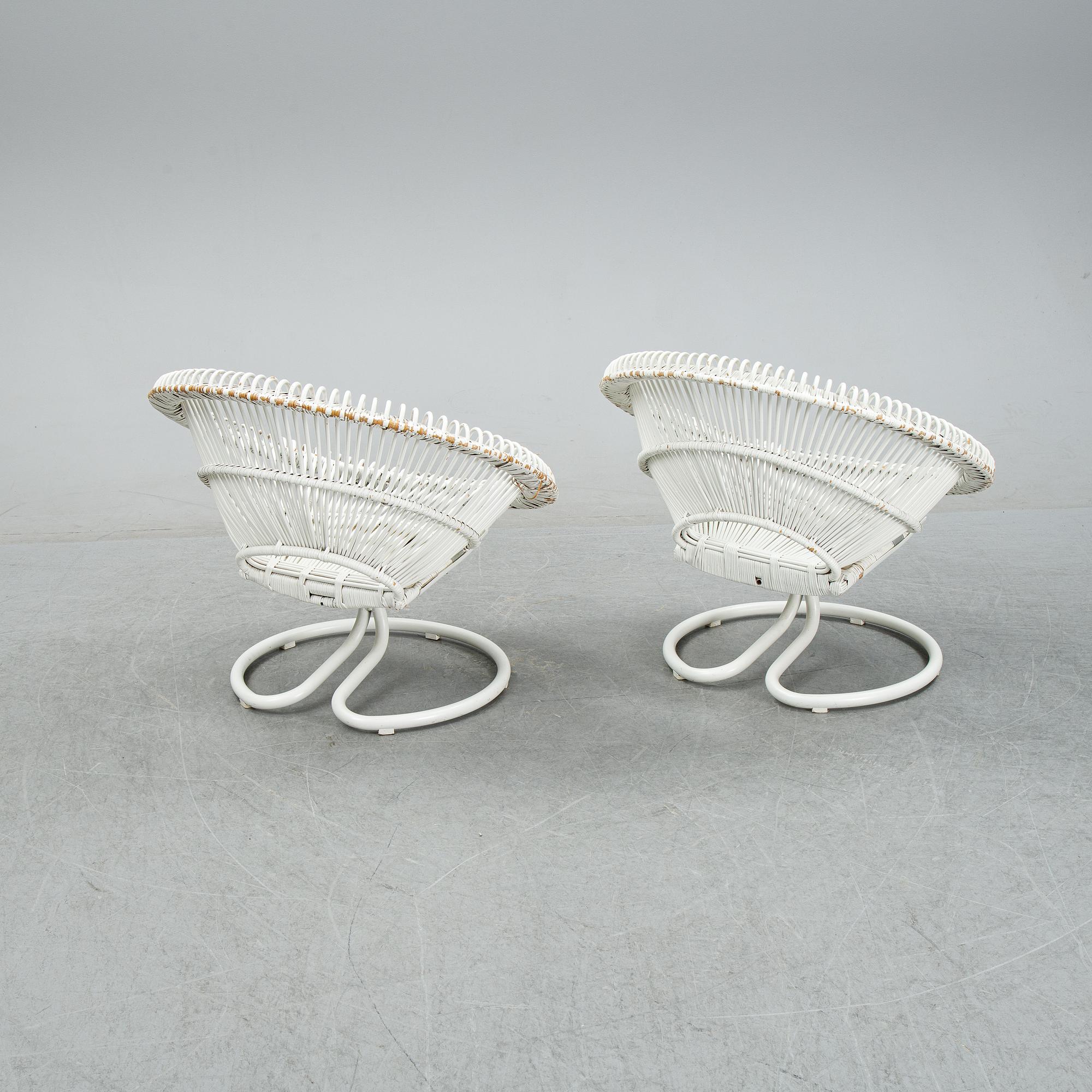 A pair of easy chairs, model 'Rondo', Göte-Möbler i Nässjö AB, Nässjö, 1960s.