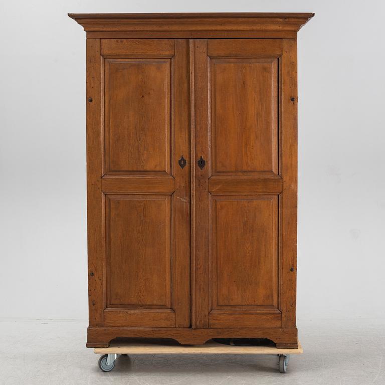 A Swedish oak capboard, 19th century.