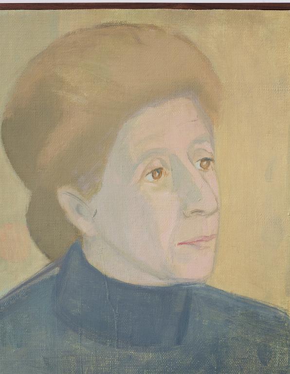 Vera Frisén, oil on relined canvas, signed.