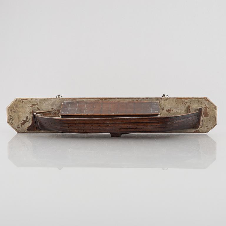 A boat model, first half of the 20th century.