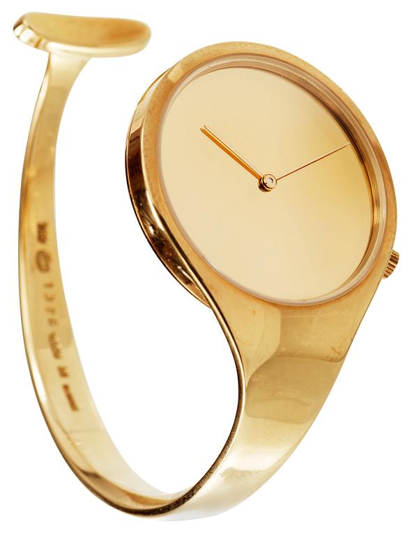 Vivianna Torun Bülow-Hübe, A Vivianna Torun Bülow Hübe 18k gold watch, by Georg Jensen, post 1967.