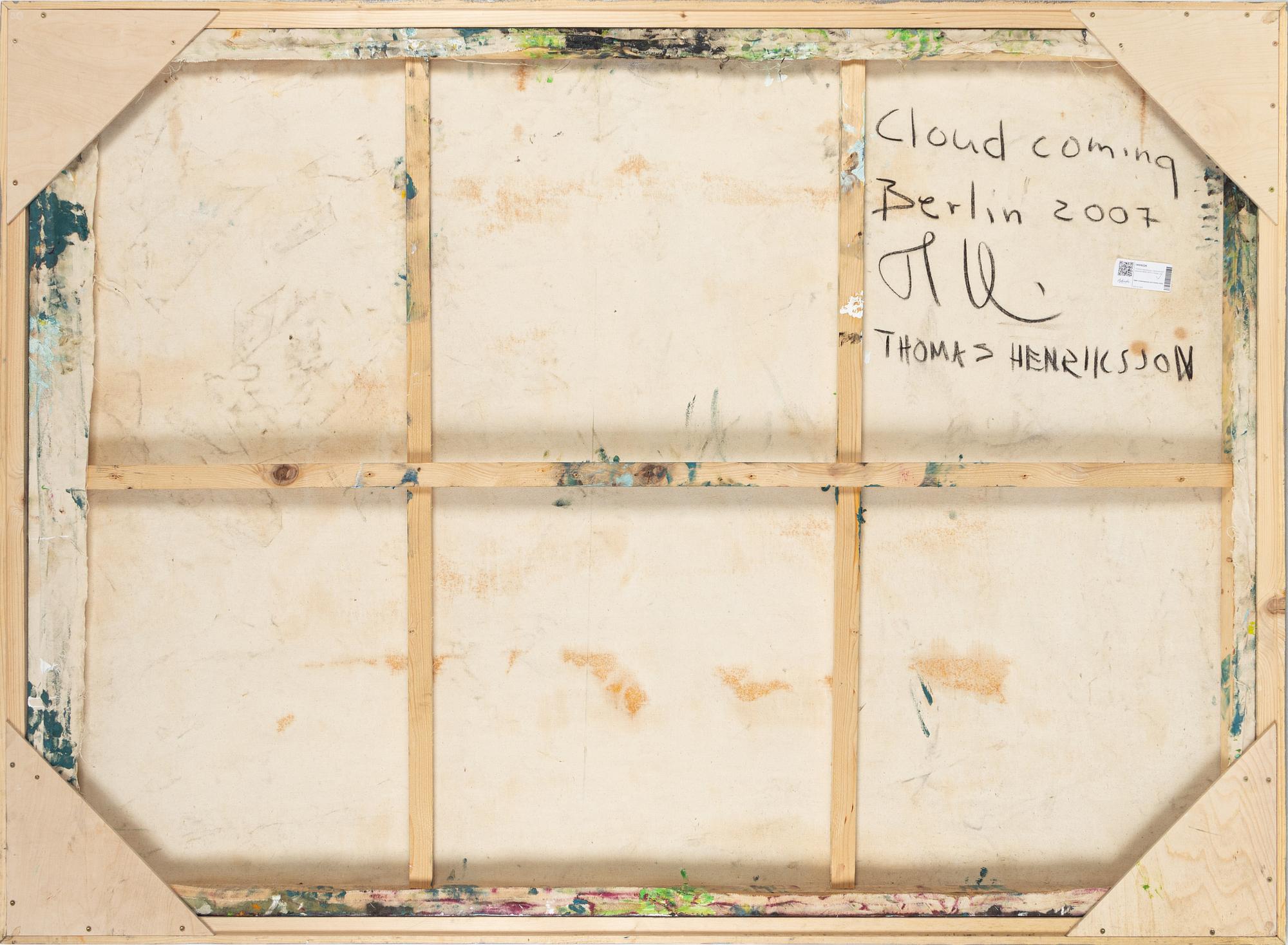 Thomas Henriksson, signed and dated Berlin 2007 on verso.