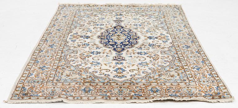 Rug, Nain, part silk, approx. 245 x 150 cm.