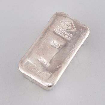 SILVERTACKA, 999,0 finsilver. Vikt ca 1 kg.