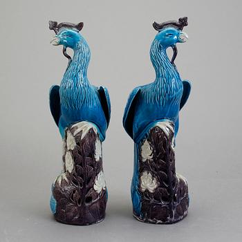 FIGURINER, ett par, porslin, Kina, modern tillverkning.