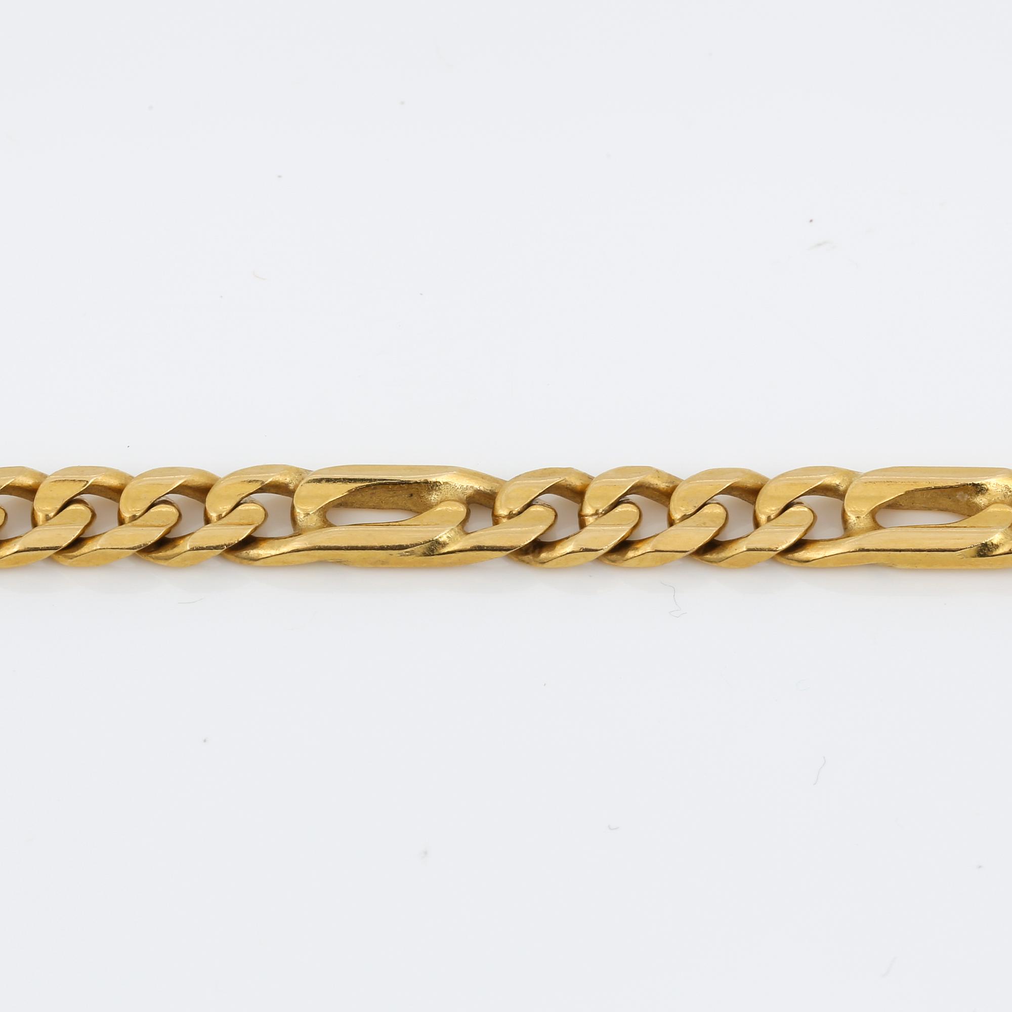 HALSKEDJA, 18K guld. Vikt ca 36 gram.