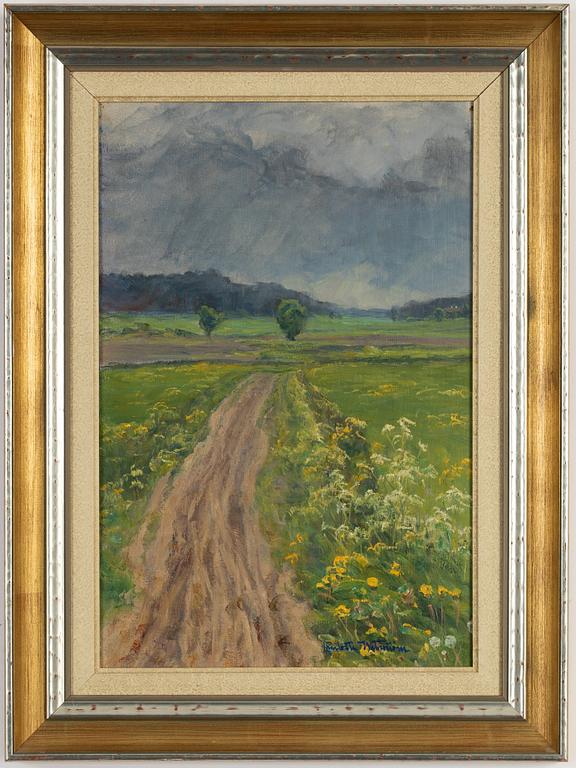 Charlotte Wahlström,  oil on canvas, signed.