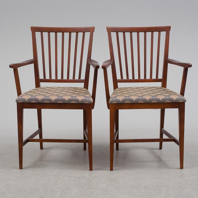 A pair of "Vardags" armchairs design Carl Malmsten for Stolab, Sweden.