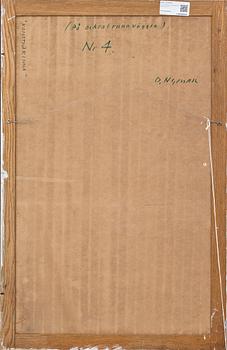 OLLE NYMAN, olja på pannå. Signerad.