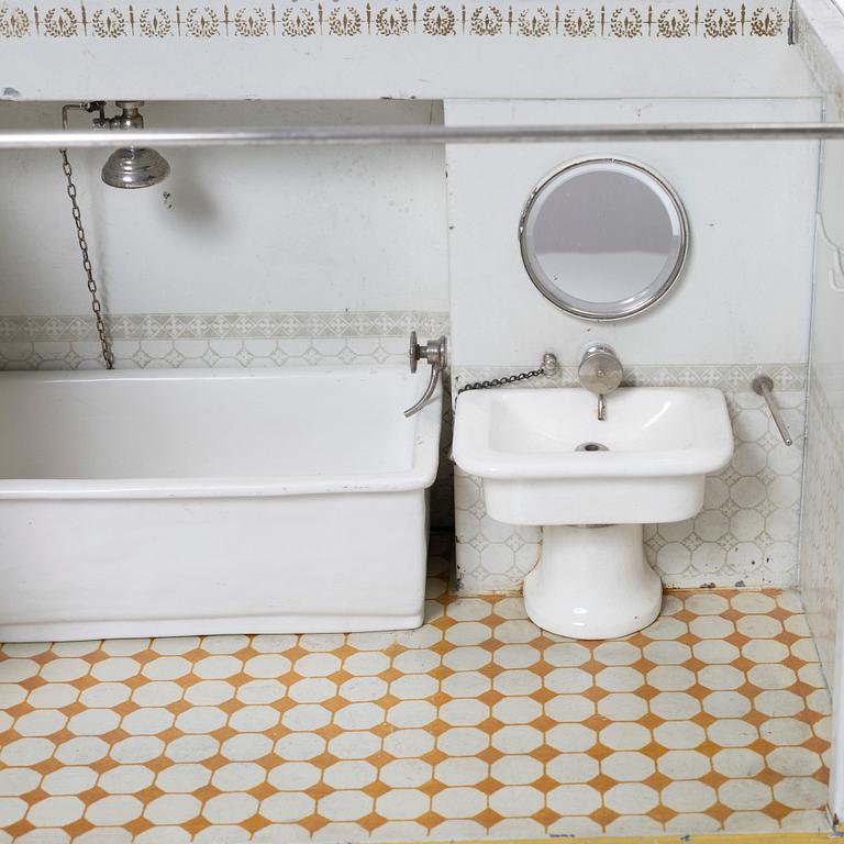 Märklin, Bathroom interiors 2 pcs. Early 20th century.