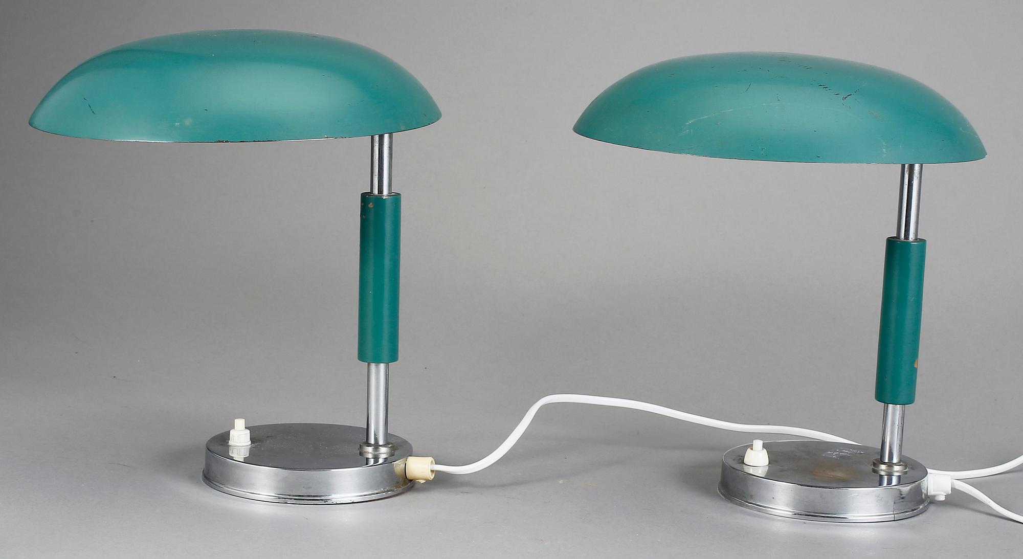 BORDSLAMPOR/VÄGGLAMPOR, funkis, 1930-tal.