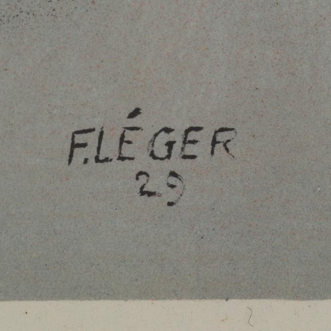 FERNAND LÉGER, färglitografi, ur Derrière le Miroir 79-80-81, 1955, signerad i trycket.