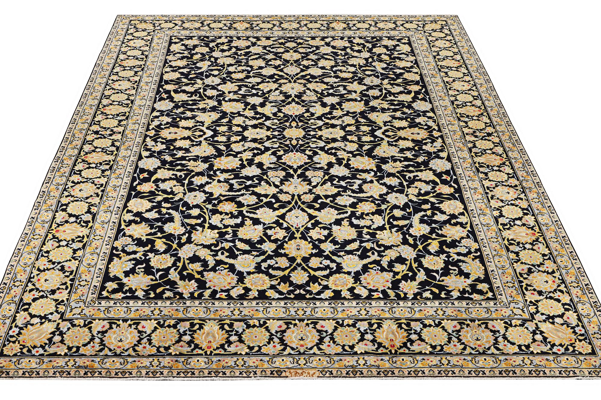 A Kashan carpet, c. 363 x 247 cm.