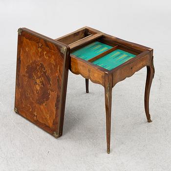 Game table, Louis XV style, circa 1900.