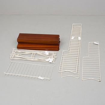 BOKHYLLESYSTEM,17 delar, Nils Strinning, 1900-talets andra hälft.