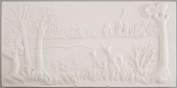 ASTRI BERGMAN-TAUBE, 6 stycken väggreliefer ur serien Änglamark, signerade och numrerade 1600.