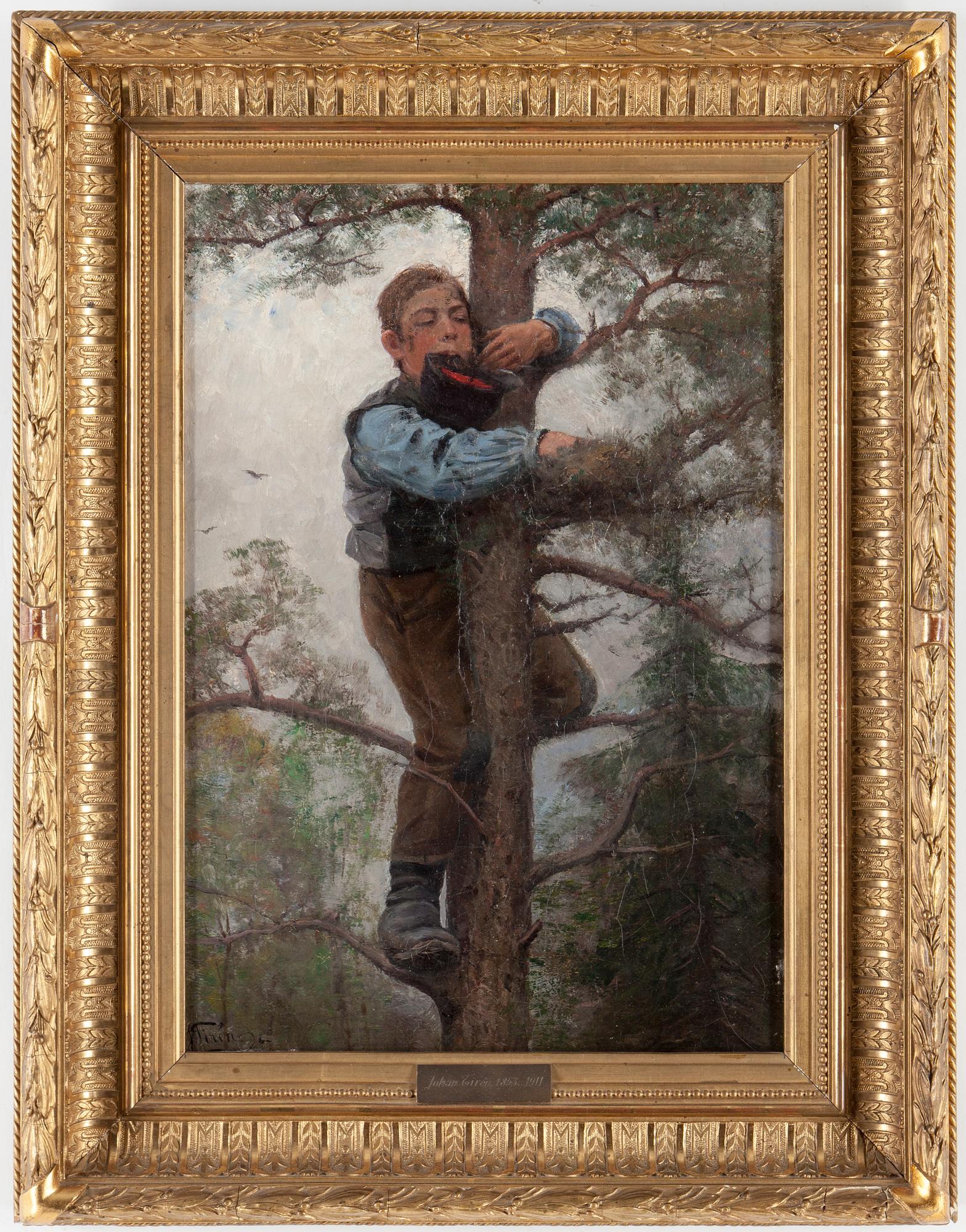 JOHAN TIRÉN, uppfordrad duk, signerad och otydligt daterad.