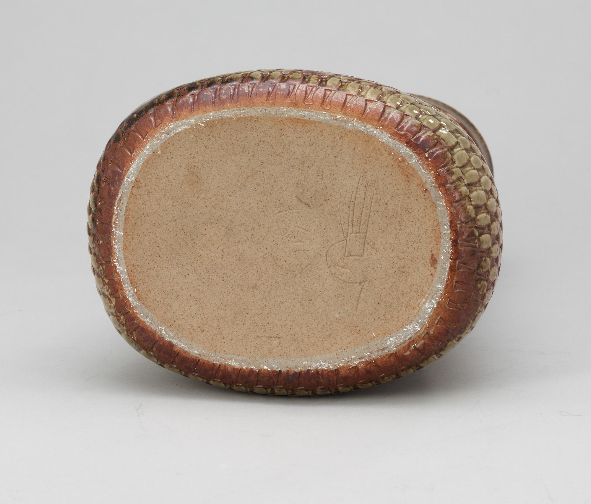 A Stig Lindberg stoneware vase, Gustavsberg Studio 1966.