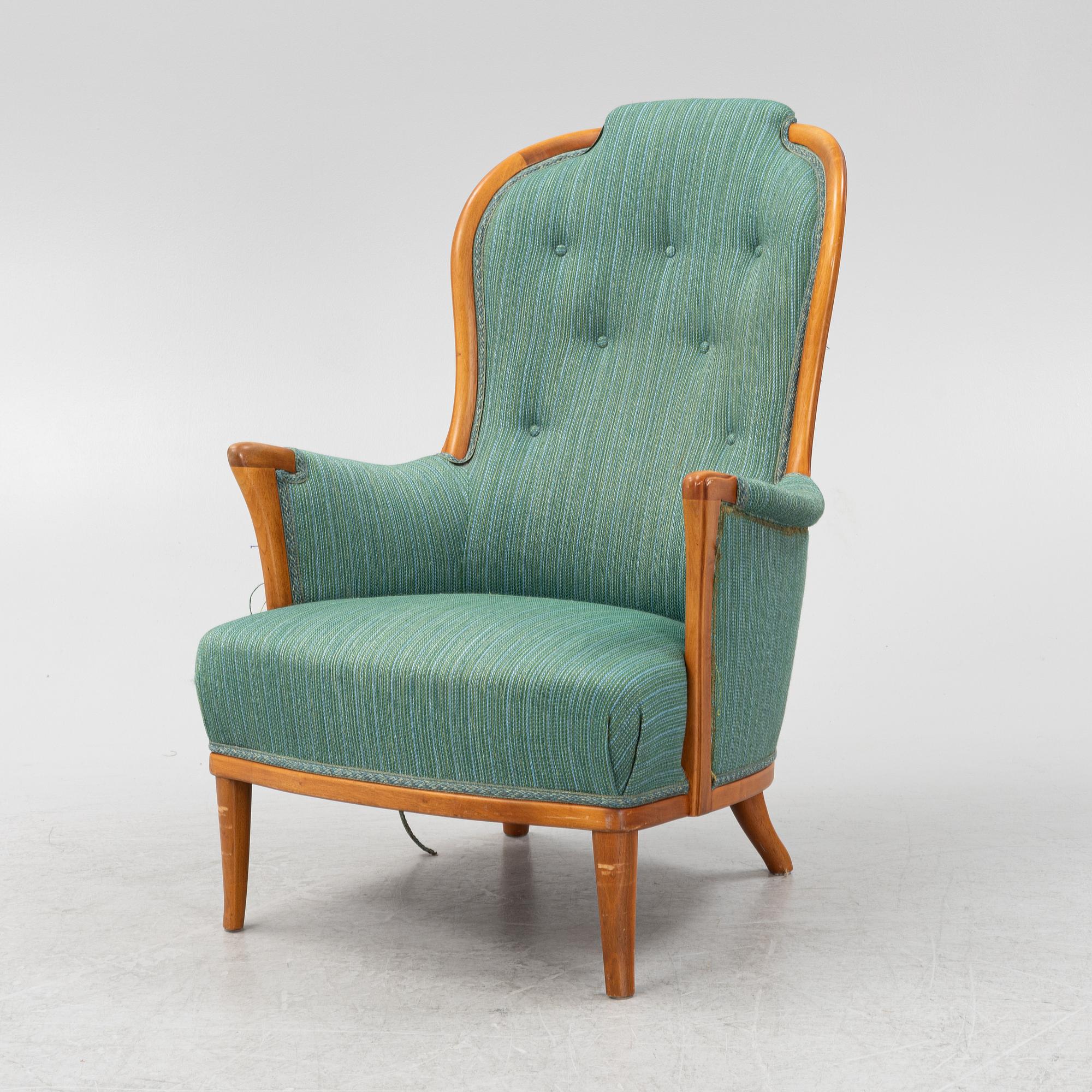 Carl Malmsten, a 'Vår fru' easy chair, Bodafors.