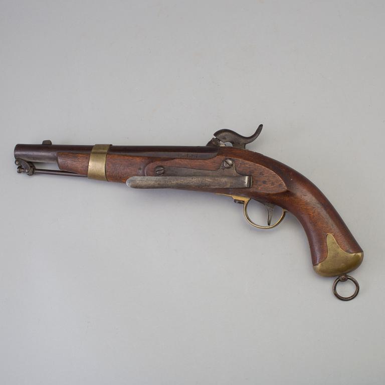 A Swedish Percussion pistol 1854 Navy pattern, Husqvarna Gevärsfaktori.